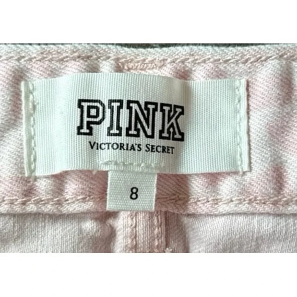 VTG Y2K Victoria's Secret PINK women's pink leopard print studded denim shorts 8 - Picture 4 of 9